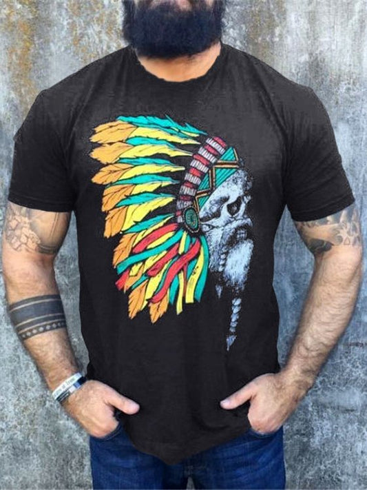 Men's Ethnic Print T-Shirt