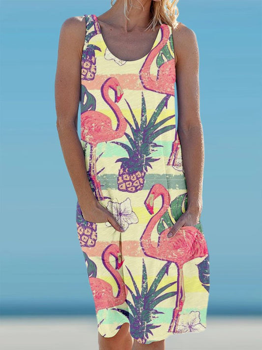 Flamingo Resort Dress