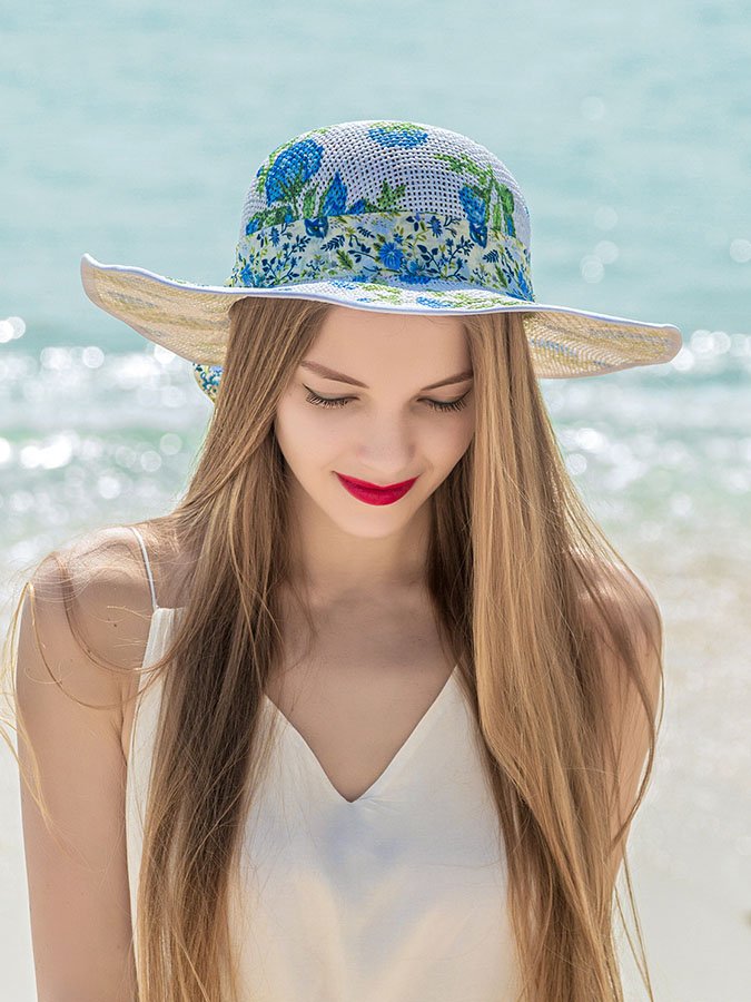 Wide Brim Bucket Hat Sunshade Beach Hat