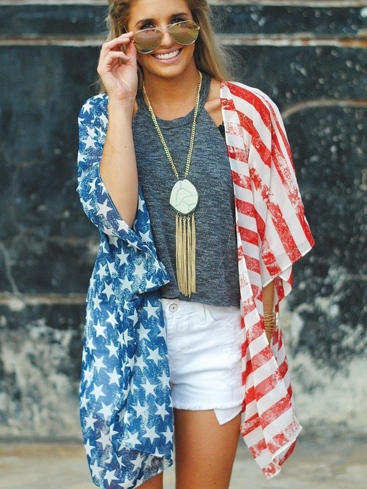 Women's Flag Cardigan