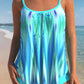 Colorful Print Bowknot Ombre Tankini Set