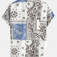 Paisley Print Button Up Shirt #Random pattern design# & Swim Shorts