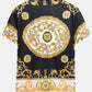 Baroque Print Button Up Shirt & Shorts