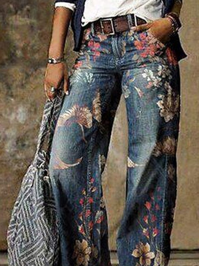 Women's Casual Loose Fashion Printed Pants