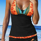 Printed Bikini Swimsuit Set