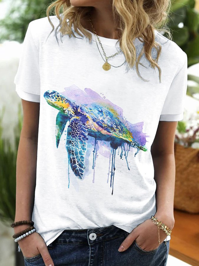 Casual Print T-Shirt