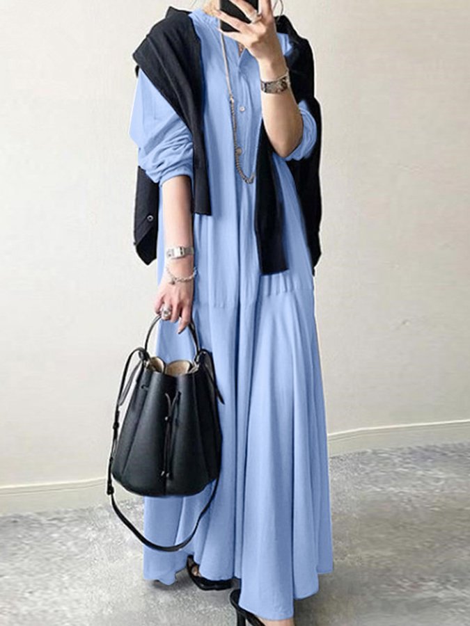 Loose Irregular Ruffle Dress