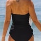 Drawstring Print Swimsuit