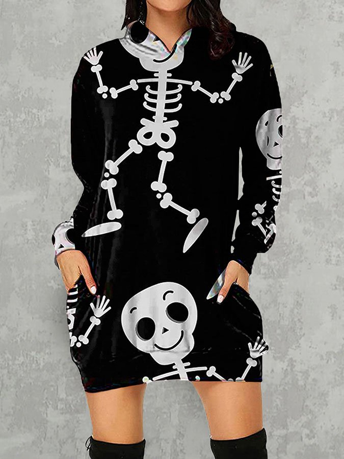 Halloween Pumpkin Print Hoodie