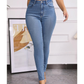 Elastic High Waist Jeans