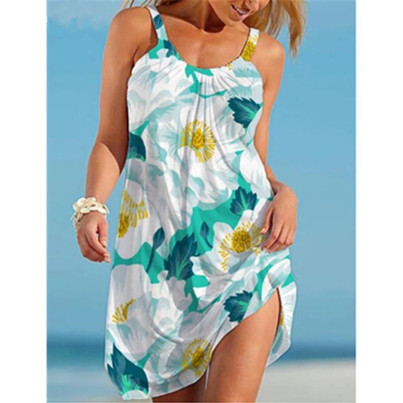 Floral Printed Beach Dress