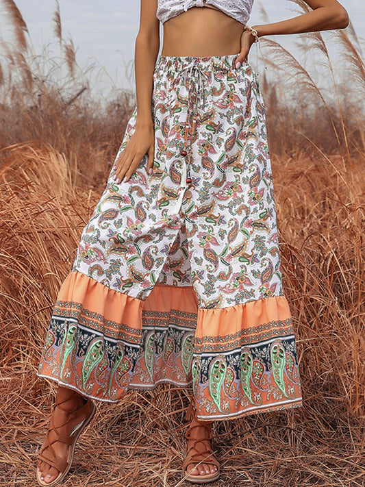 Women's Cashew Flower Print Skirt