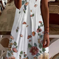 Casual Floral Loosen Short Sleeve Knit Dress