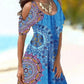 Print Cold Shoulder Slim Dress