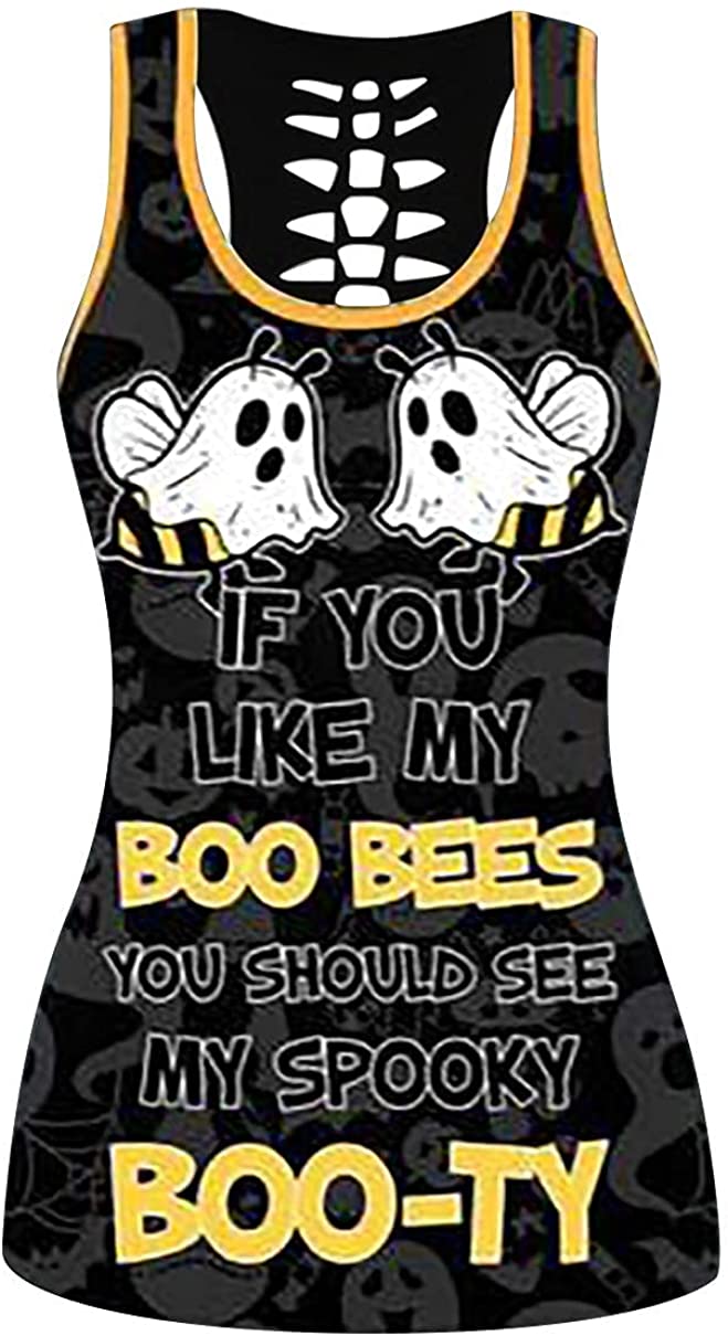 Halloween Sleeveless Tank Top Set