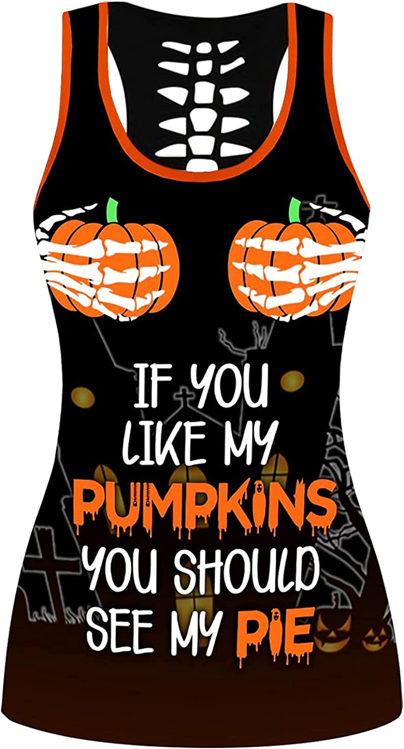 Halloween Sleeveless Tank Top Set