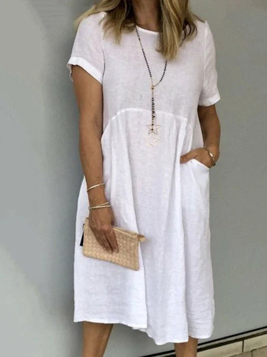 Casual Solid Resort Dress