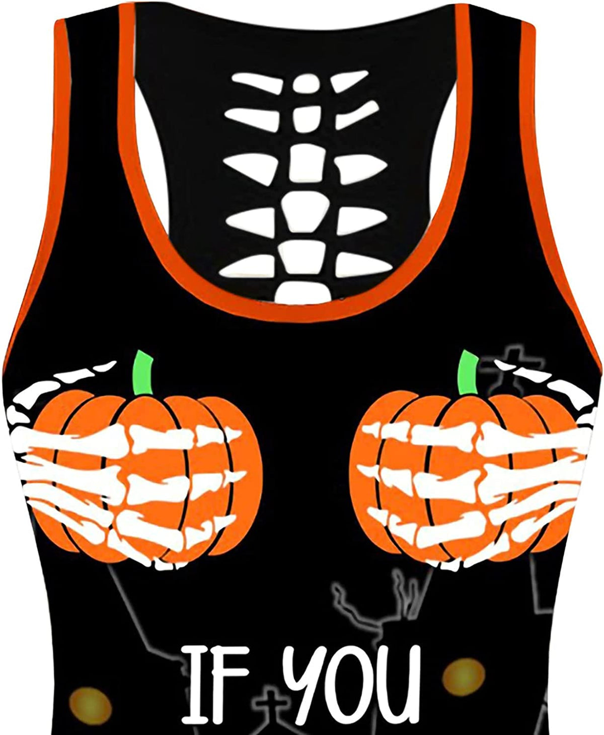 Halloween Sleeveless Tank Top Set