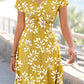 Leaf V Neck Elegant Dresses