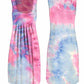 Sleeveless Printed Tie-Dye Dress