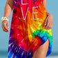 Colorful Print Dress