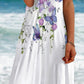 Floral Casual Short Sleeve A-line Dress