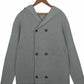 Men's Casual Solid Color Hooded Sweater Jacket