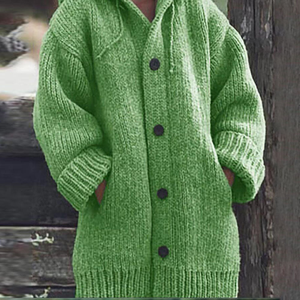 Single-Breasted Patchwork Thin Fall Women's Sweater