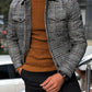 Men's Jacket Male 2021 Slim Casual Fashion Autumn Plaid Men's Outer Jacket