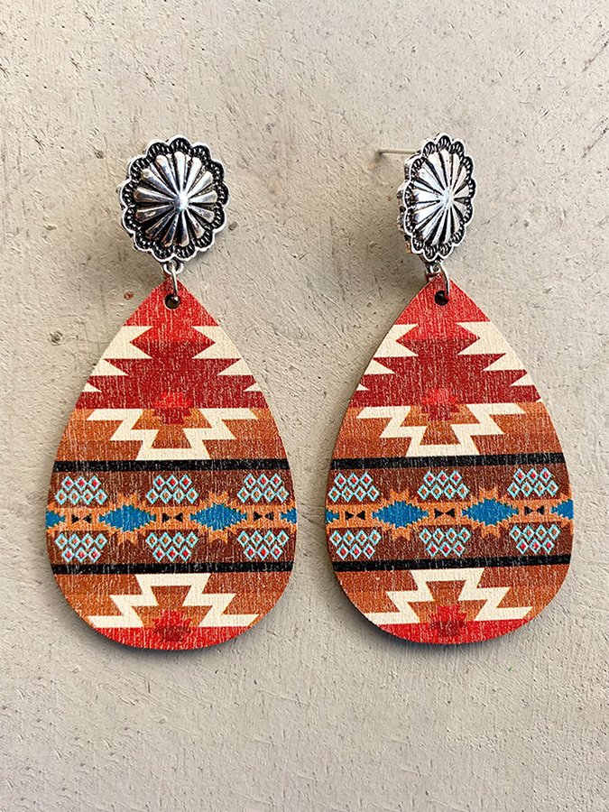 Ethnic Vintage Metal Earrings