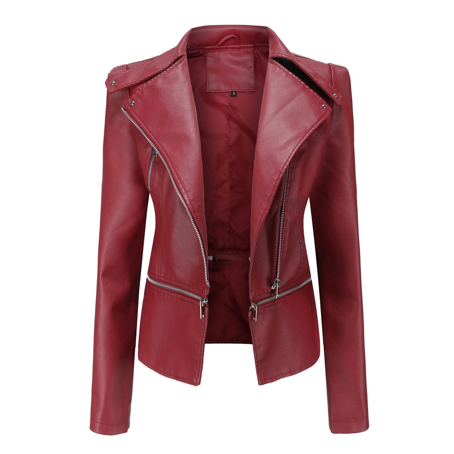 Zipper Soft Leather Jacket