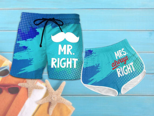 Couple Matching - Mr Right and Mrs Always Right - Shorts