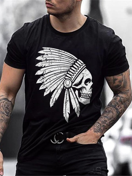 Men's Indian Print Casual T-Shirt