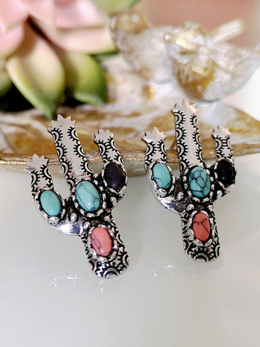 Vintage Cactus Earrings