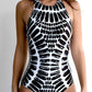 Women's Casual Sexy One-piece Printed Swimsuit