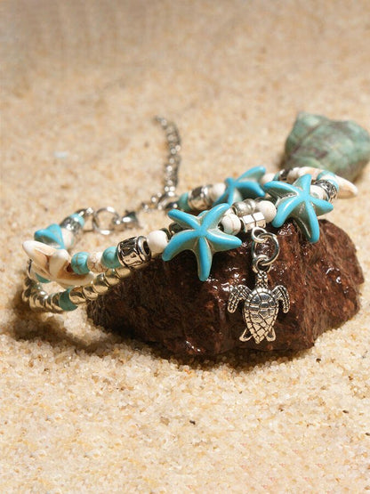 Turtle Turquoise Anklet