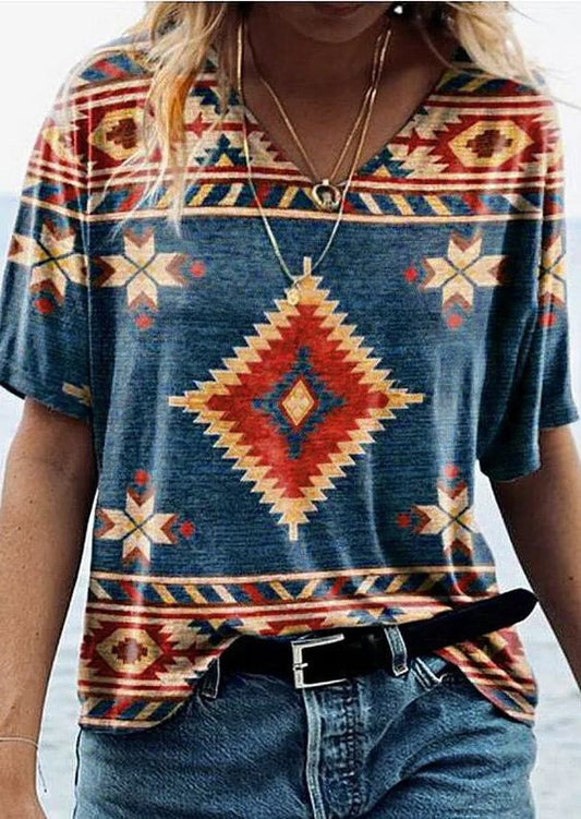 Women's Western AZTEC Tee Shirt