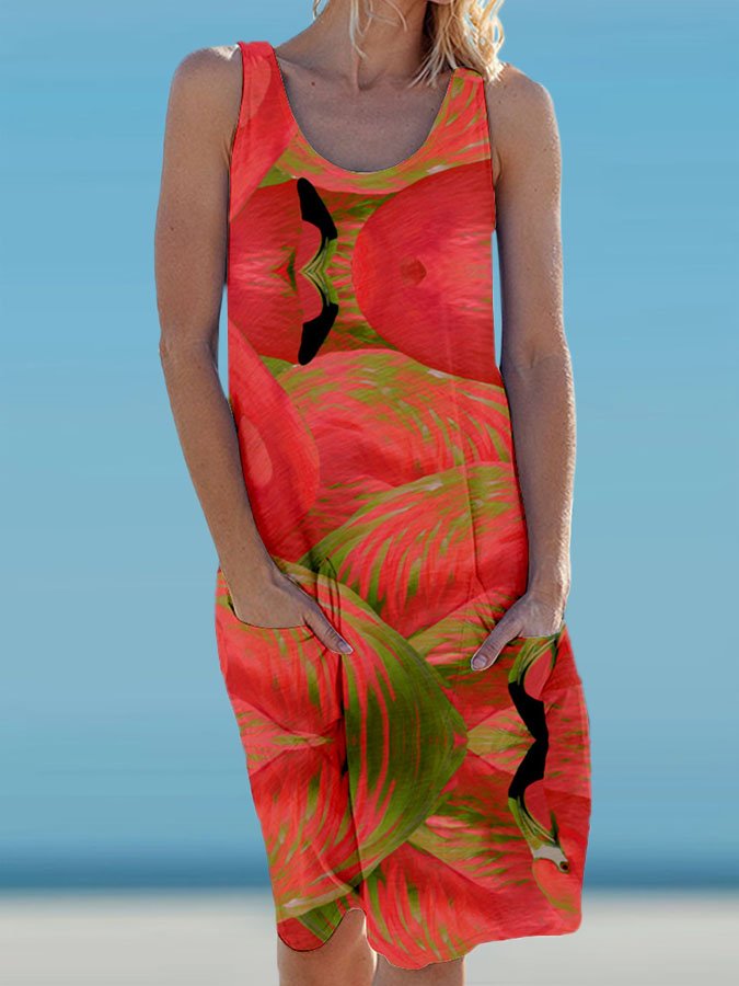 Flamingo Resort Dress