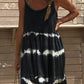 Tie-dye Sling Solid Color Dress