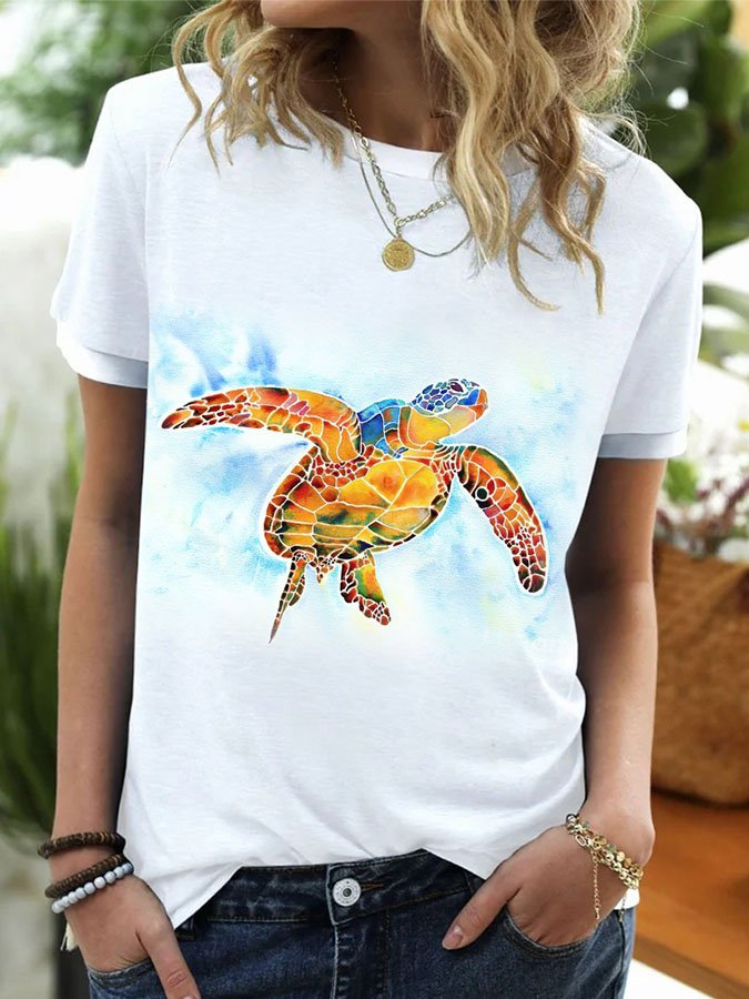 Casual Print T-Shirt