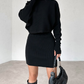 Turtleneck Skirt Set