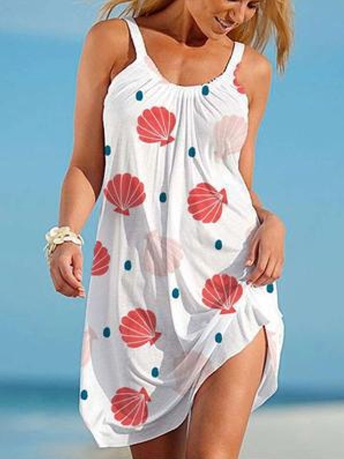 Women's Leisure Beach Suspender Beach Skirt