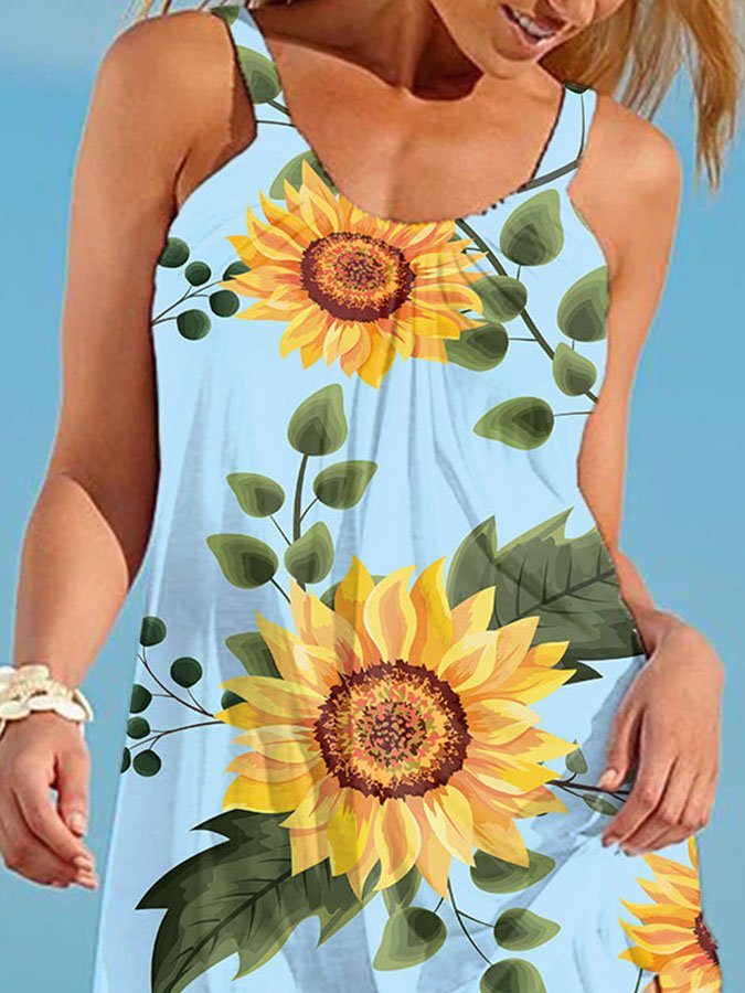 Combination Sunflower Dress