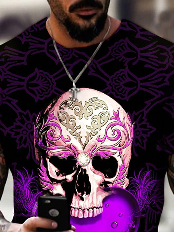 Skull Print T-Shirt