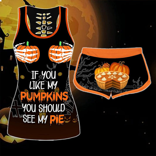 Halloween Sleeveless Tank Top Set