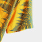 Tropical Plants Print Shirts & Swim Shorts