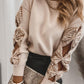 Sequin Bowknot Cut-out Long Sleeve Sweater