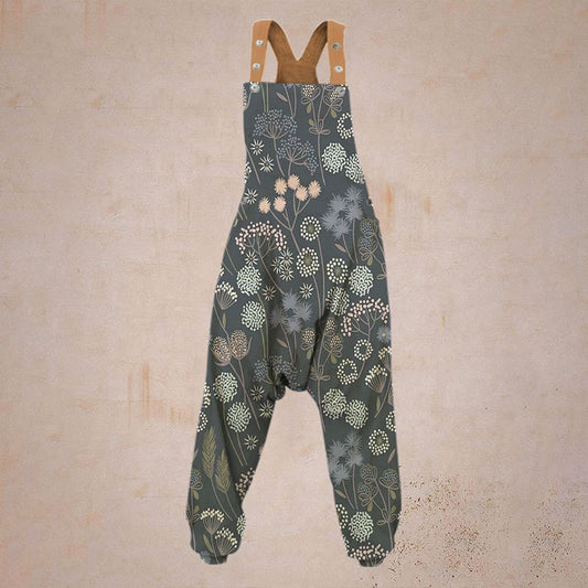 Ladies Casual Printed Harem Jumpsuit