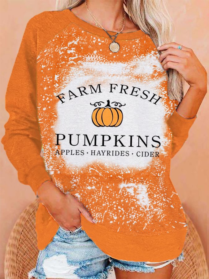 Women's Farm Fresh Pumpkins Sweatshirt