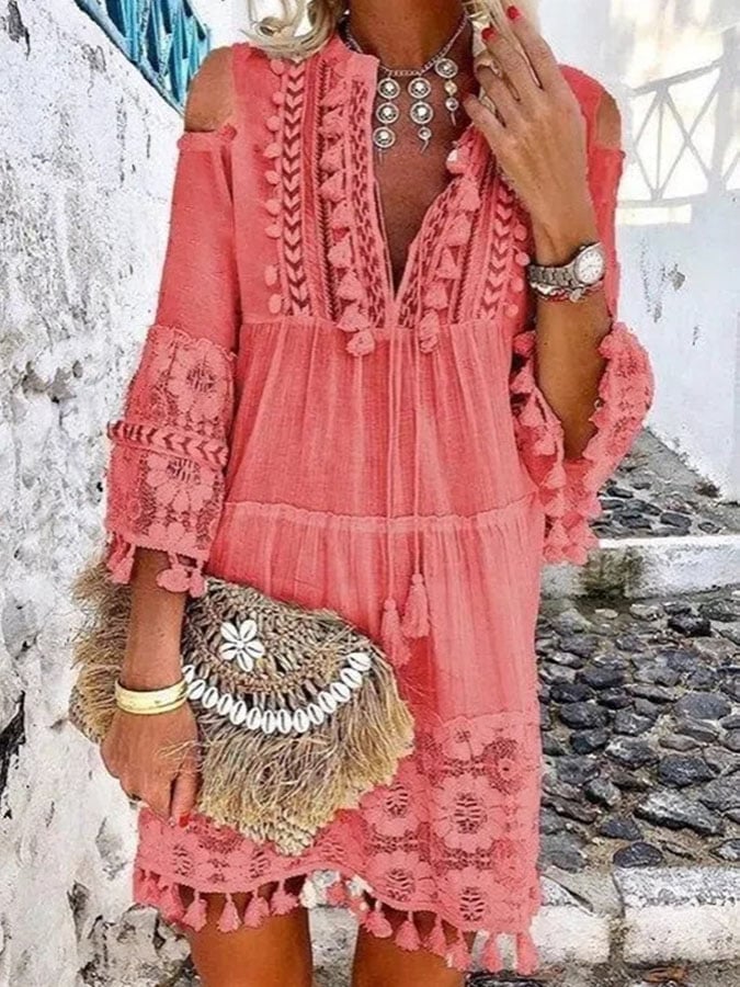 Bohemian Panel Lace Dress